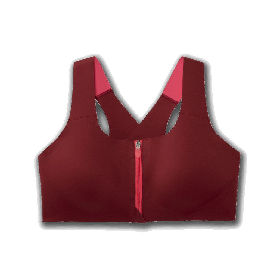 Brooks Dare Zip Run Sujetador Remolacha