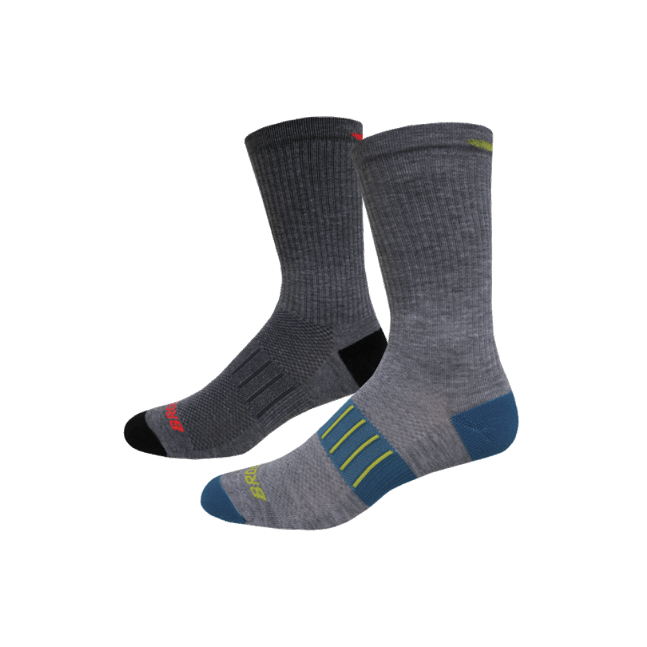 Pack De 2 Brooks Ghost Midweight Crew Blanco-negro