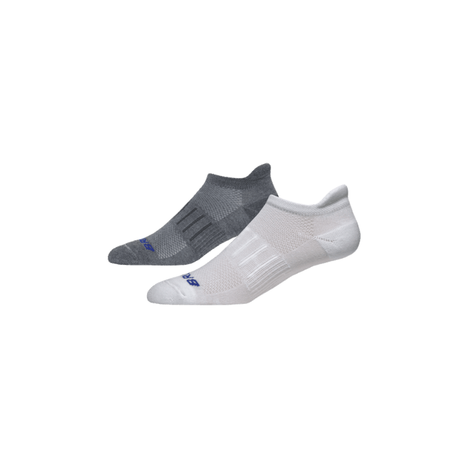 Paquete De 2 Brooks Ghost Midweight Blanco-azulado Gris-azulado