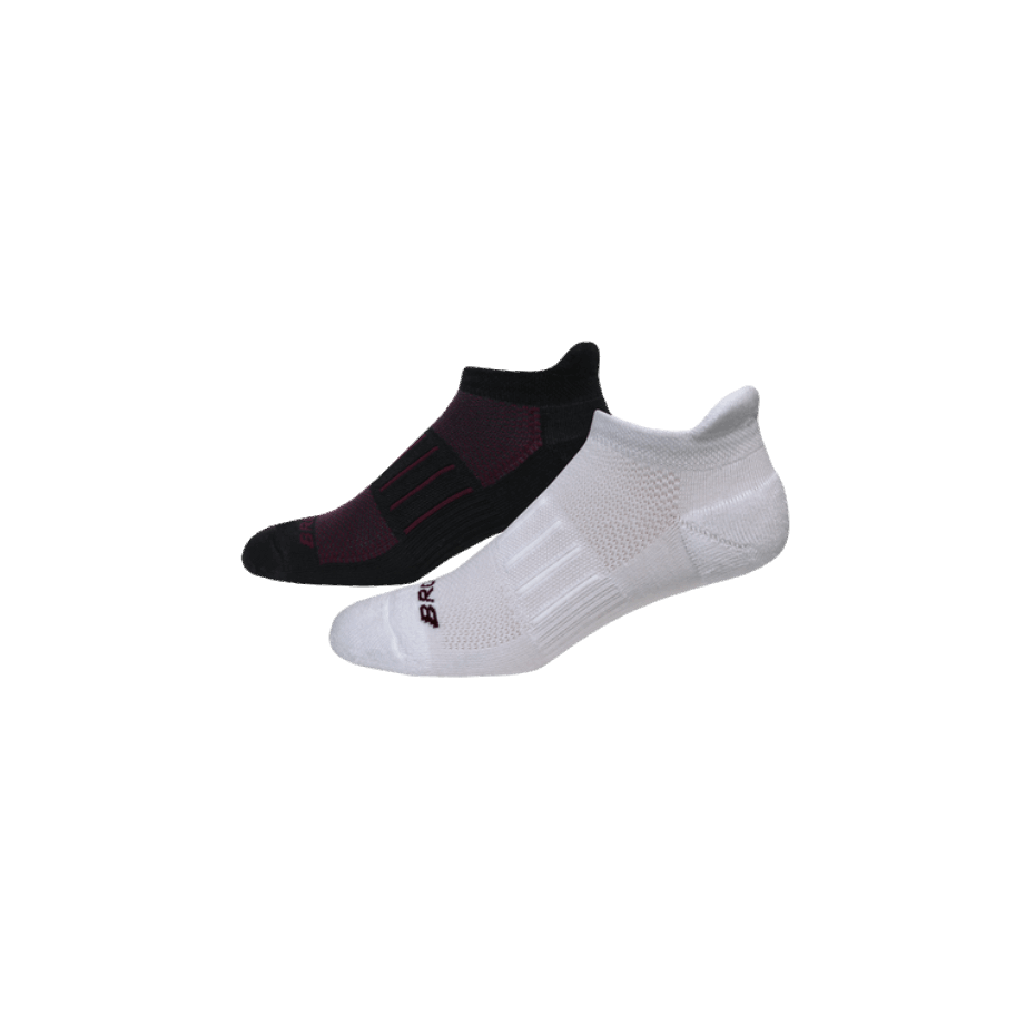 Paquete De 2 Brooks Ghost Midweight Blanco-pasa Negro-pasa