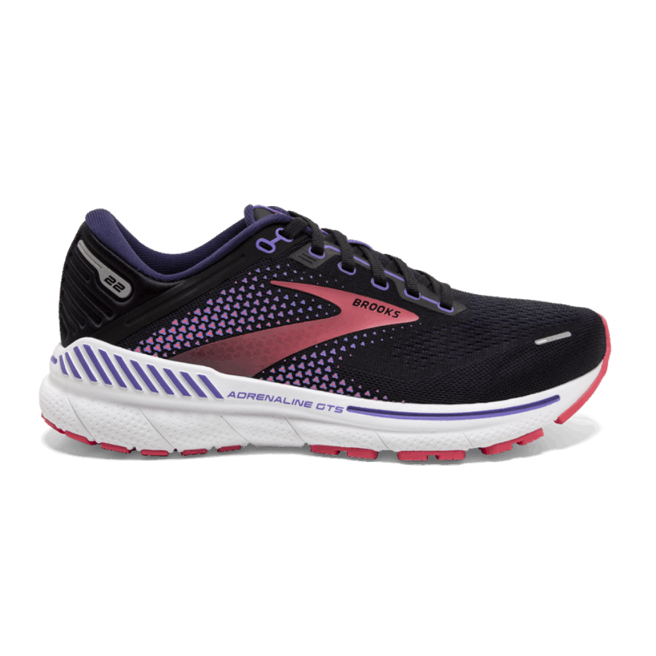 Brooks Adrenaline Gts 22 Negro-morado-coral