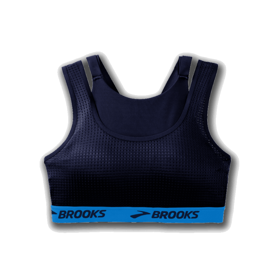 Sujetador Brooks Drive Mesh Run Azul Marino Bolt