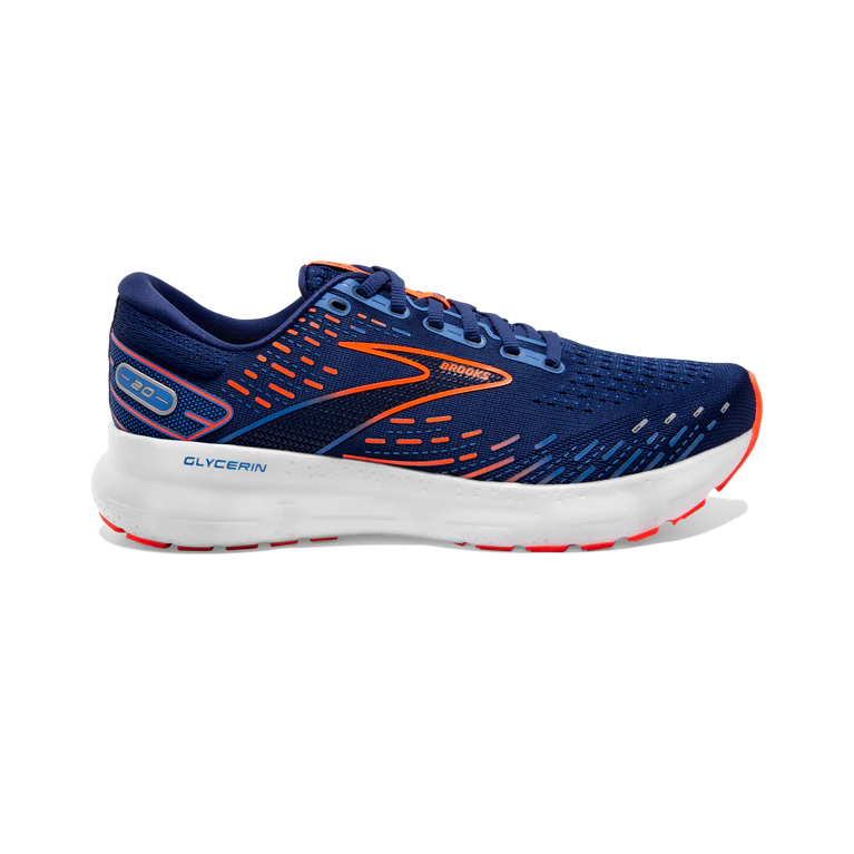 Brooks Glicerina 20 Azul Profundidades-palacio Azul-naranja