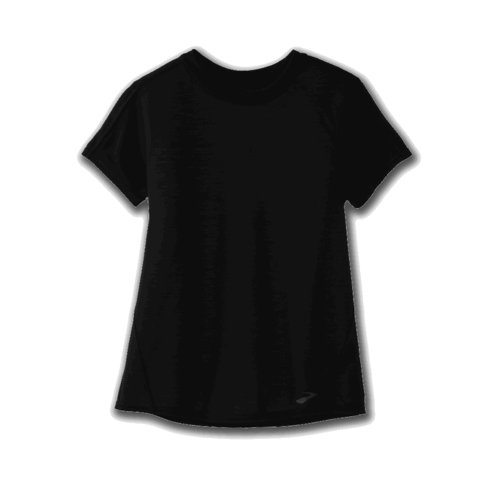 Brooks Distancia Manga Corta Negro