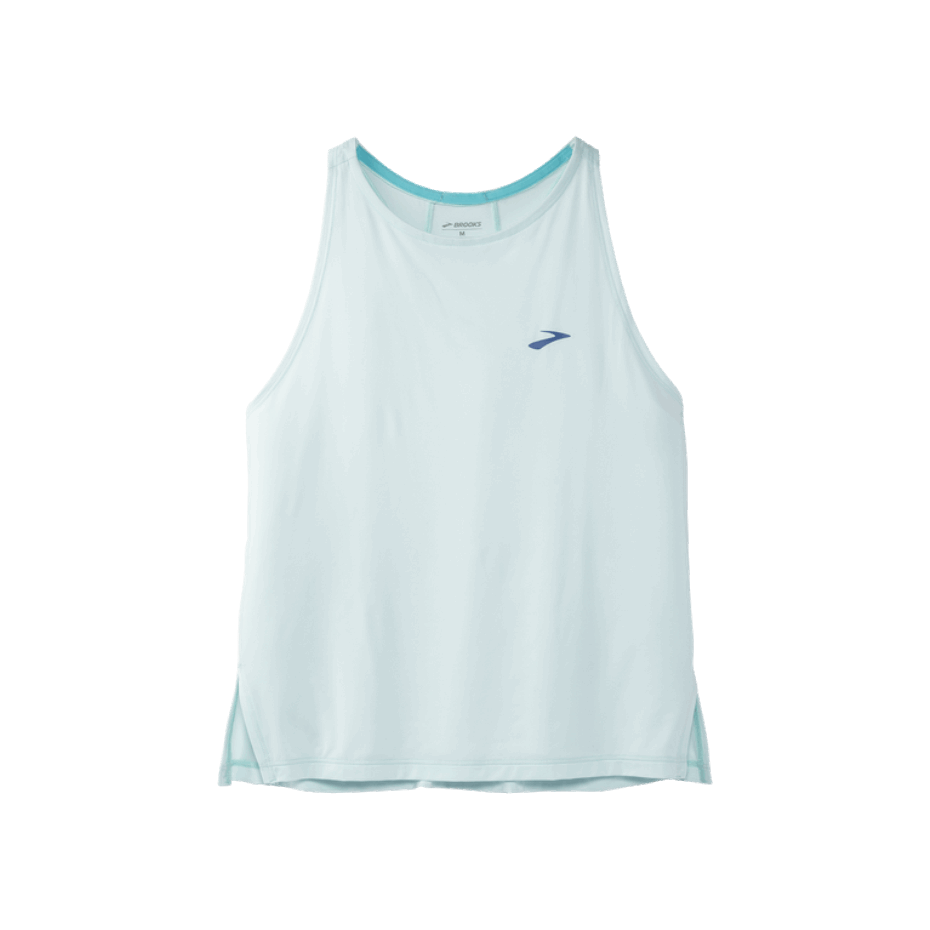 Camiseta Sin Mangas Brooks Sprint Azul Hielo