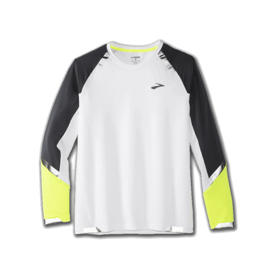 Brooks Run Visible Manga Larga White-asphalt-nightlife