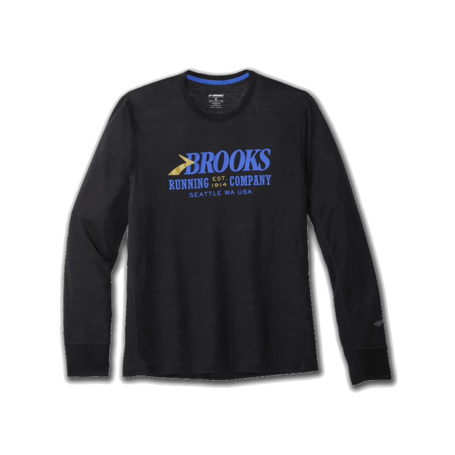 Gráfico De Distancia De Brooks Manga Larga Negro-herencia