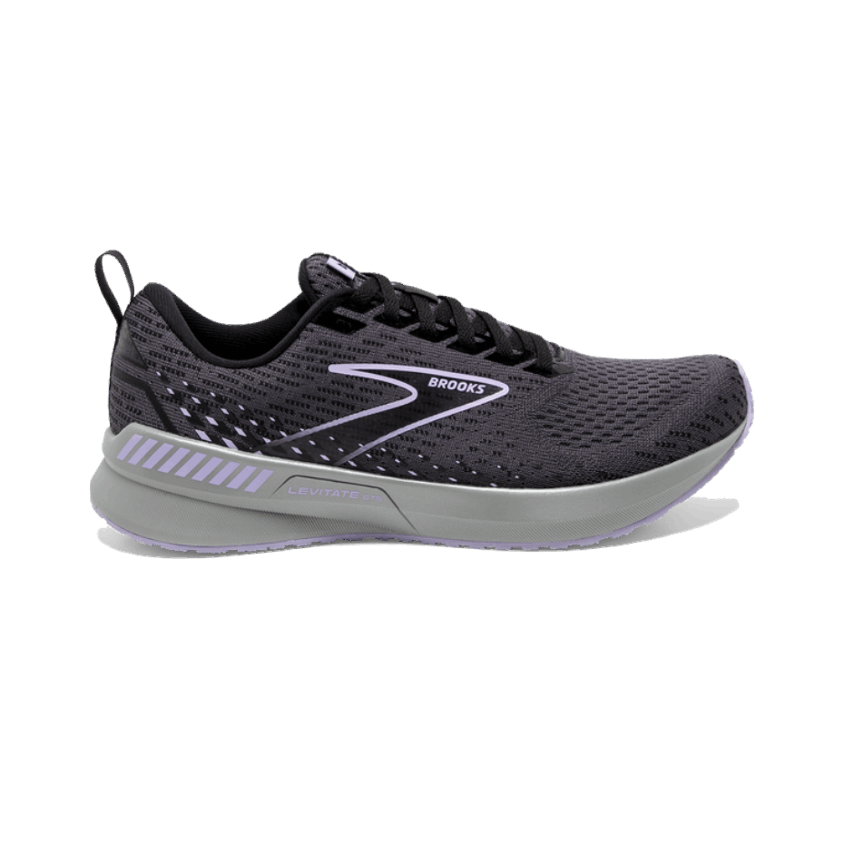Brooks Levitate Gts 5 ébano-negro-lila