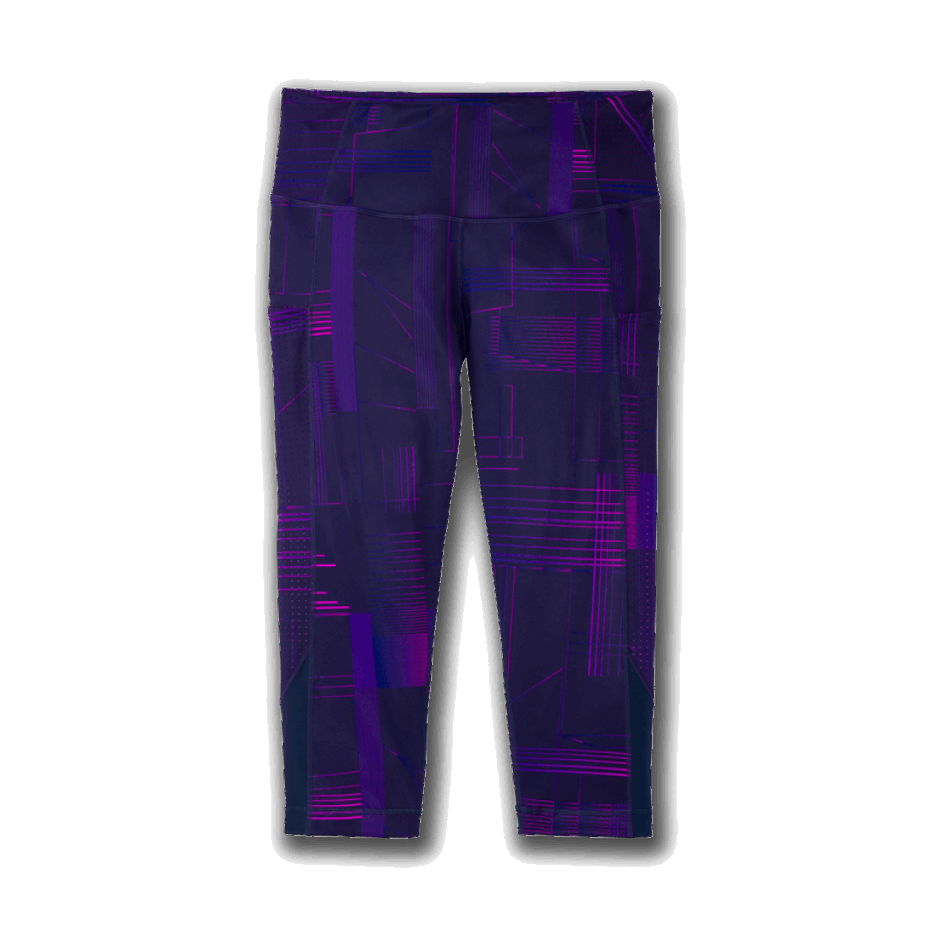 Brooks Method 1/2 Crop Tight Matrix Estampado Azul Marino