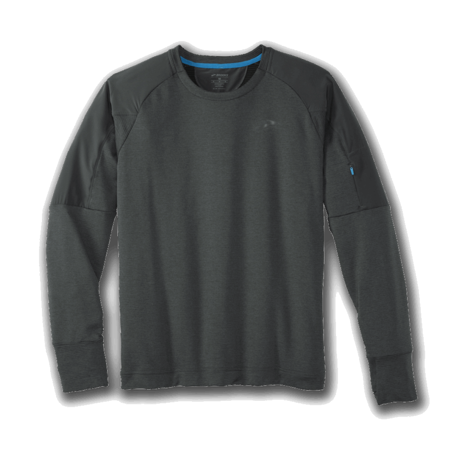 Brooks Muesca Térmica Manga Larga Oscuro Ostra