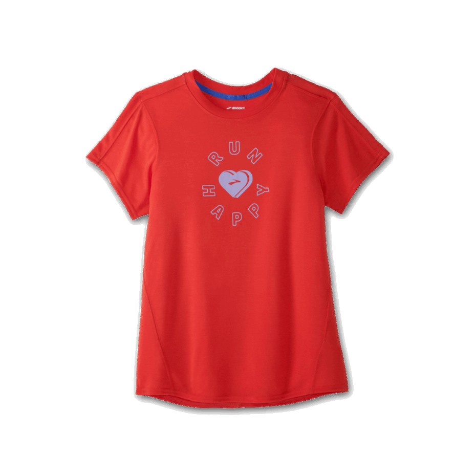 Gráfico De Distancia De Brooks Manga Corta Jamberry-love Run