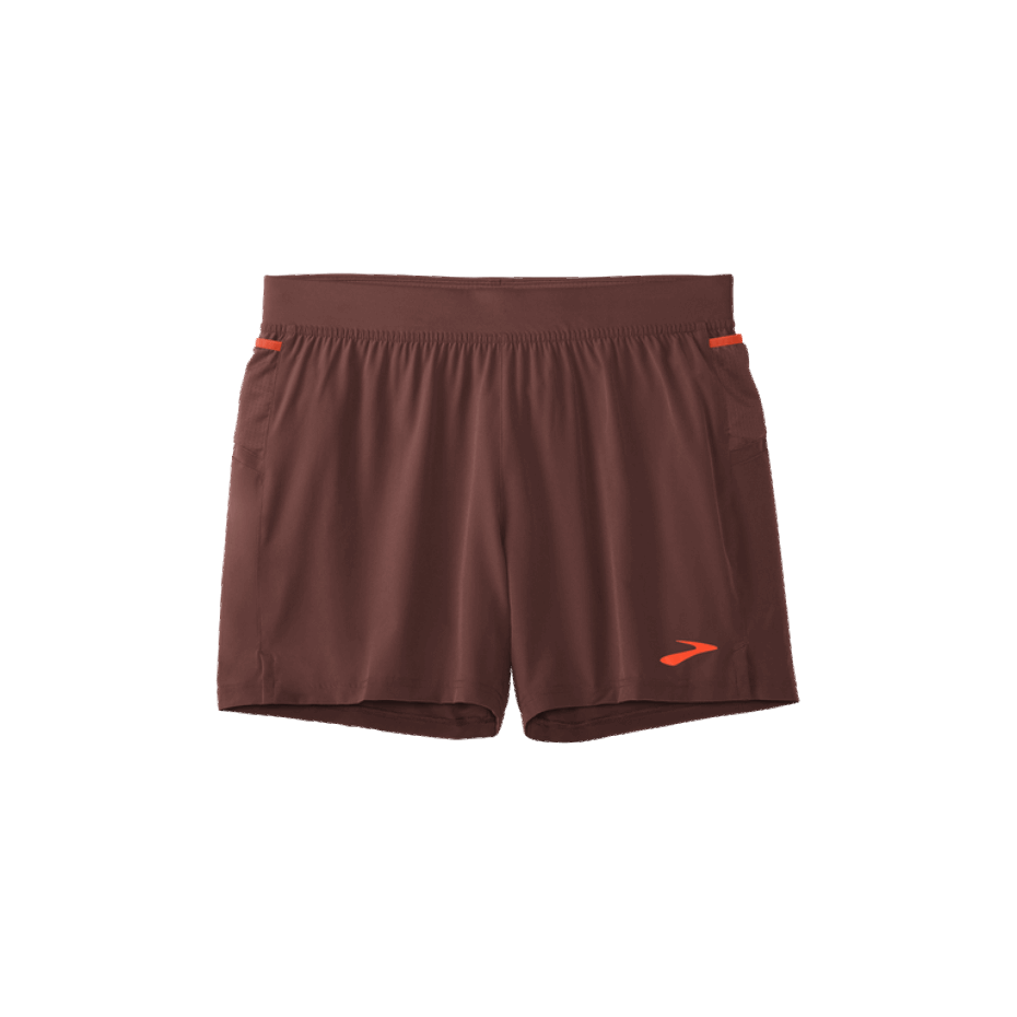 Brooks Sherpa 5'' Corta Duración Raisin-vivid Flame