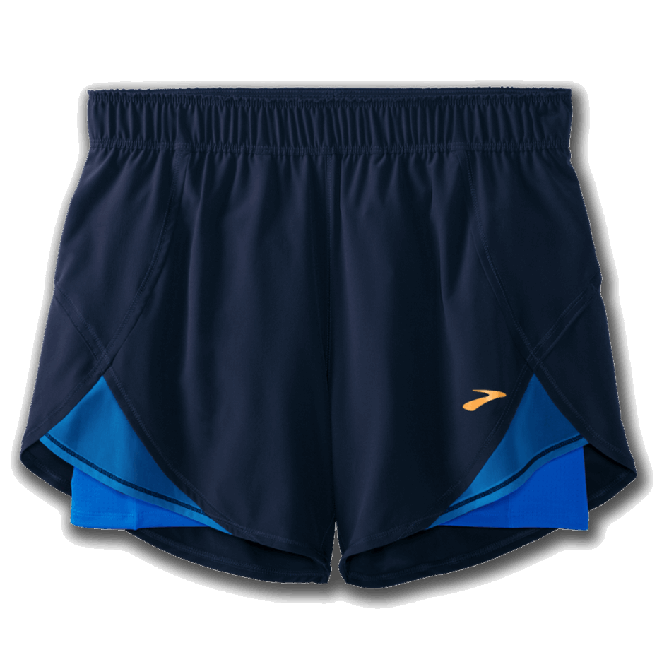 Brooks Chaser 5'' 2 En 1 Corto Perno Azul Marino