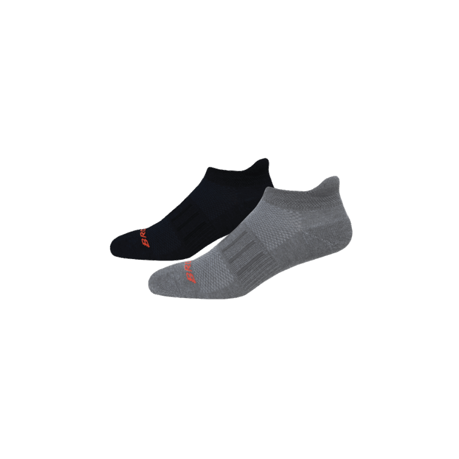 Paquete De 2 Brooks Ghost De Peso Medio Gris-llama Negro-llama