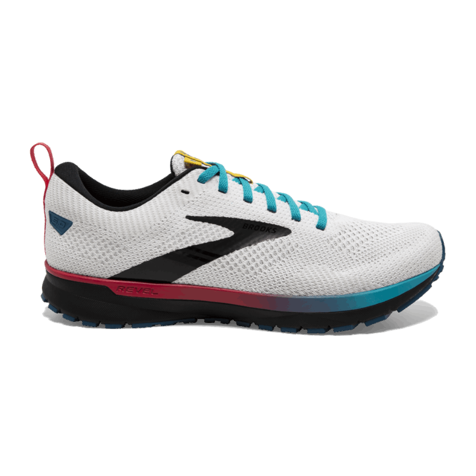 Brooks Revel 5 Blanco-negro-bluebird