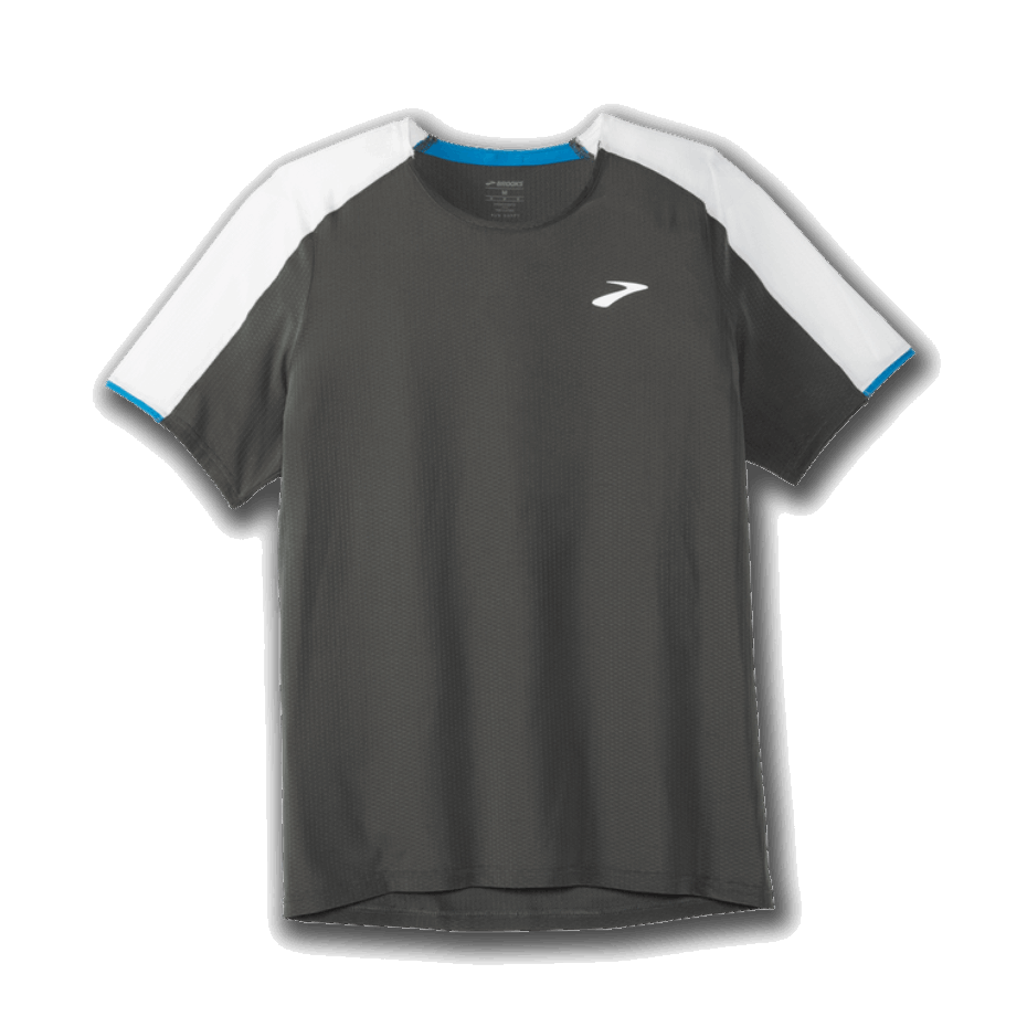 Brooks Atmósfera Manga Corta Gris Ostra Oscuro-helado