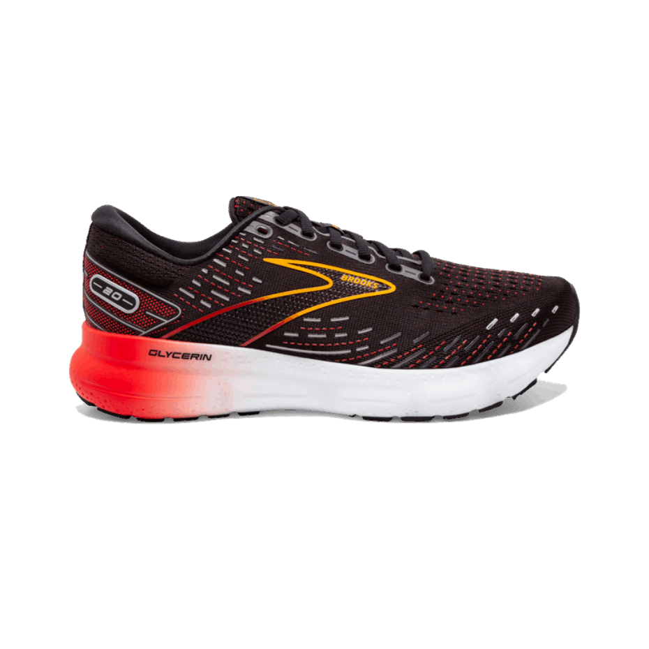Brooks Glicerina 20 Negro-ennegrecido Perla-fuego Rojo