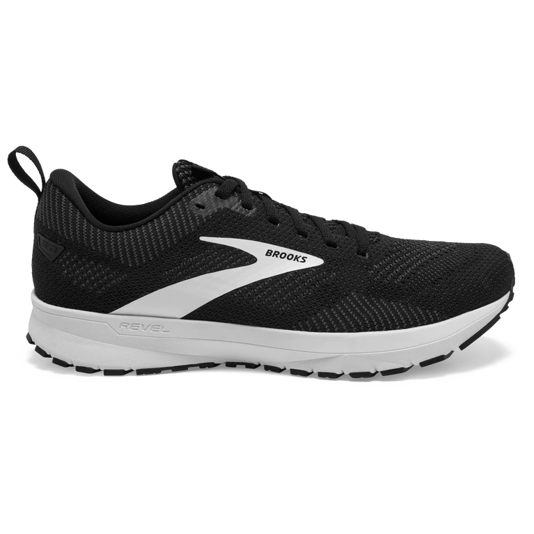 Brooks Revel 5 Negro-gris-blanco