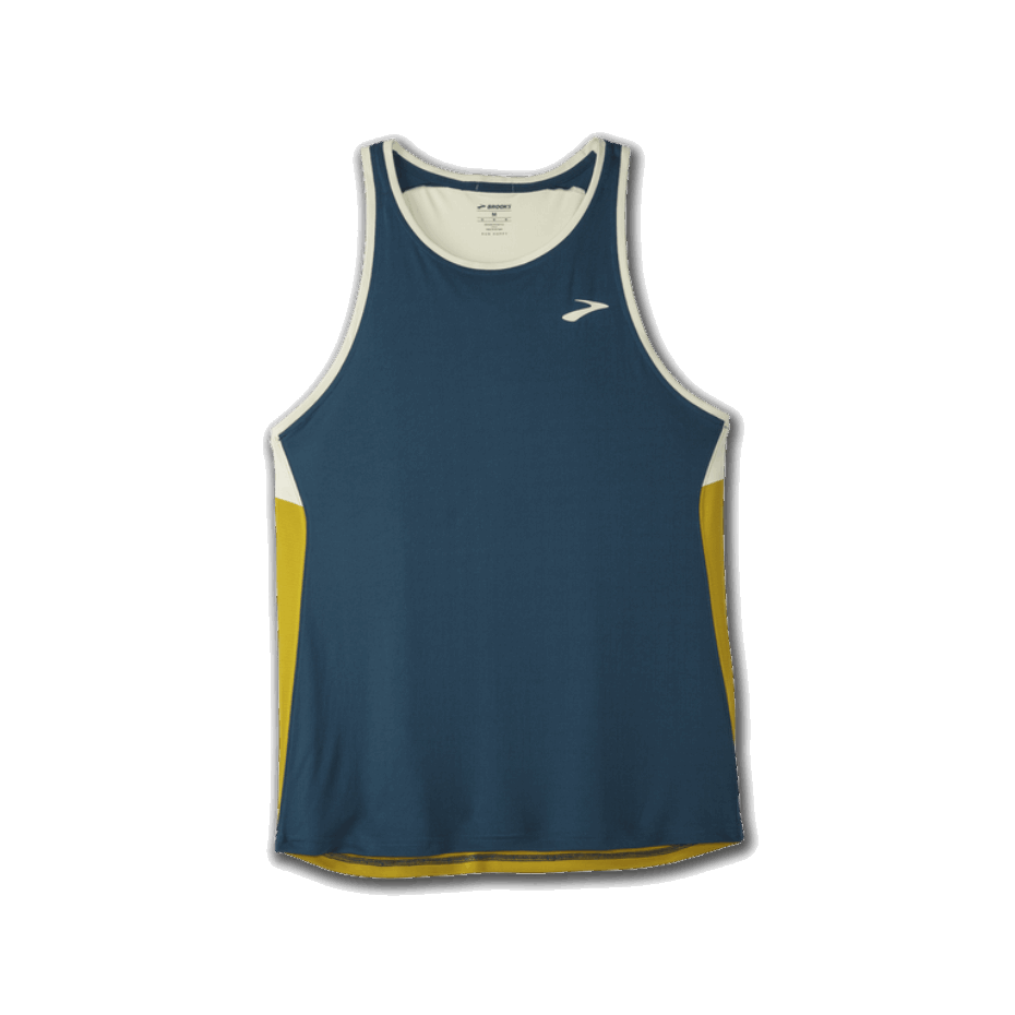 Brooks Atmósfera Camiseta Indigo Rush-honeydew