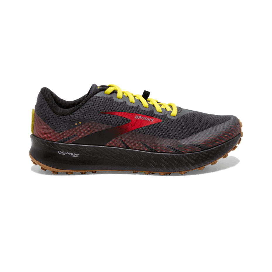 Brooks Catamount Negro-fuego Rojo-amarillo Resplandeciente