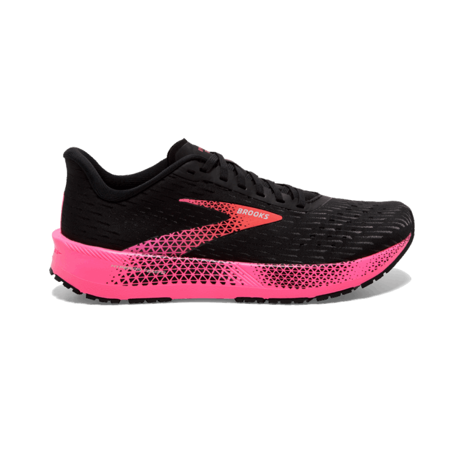 Brooks Hyperion Tempo Negro-rosa-coral Caliente