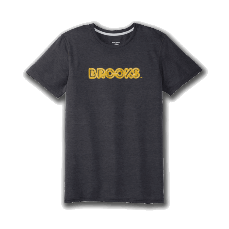 Camiseta Gráfica Brooks Distance Asfalto-neón