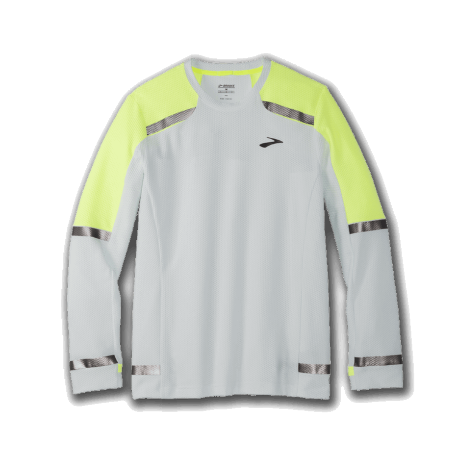 Brooks Carbonite Manga Larga Icy Grey-nightlife