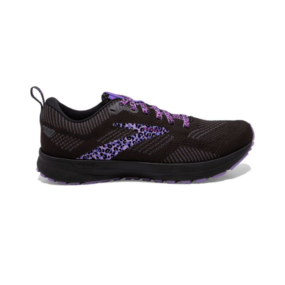 Brooks Revel 5 Negro-púrpura-ébano
