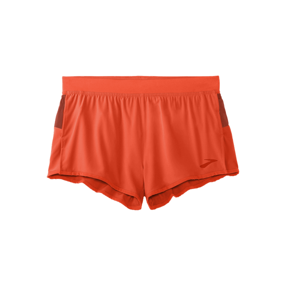 Brooks Sherpa 3'' Split Short Vivid Flame