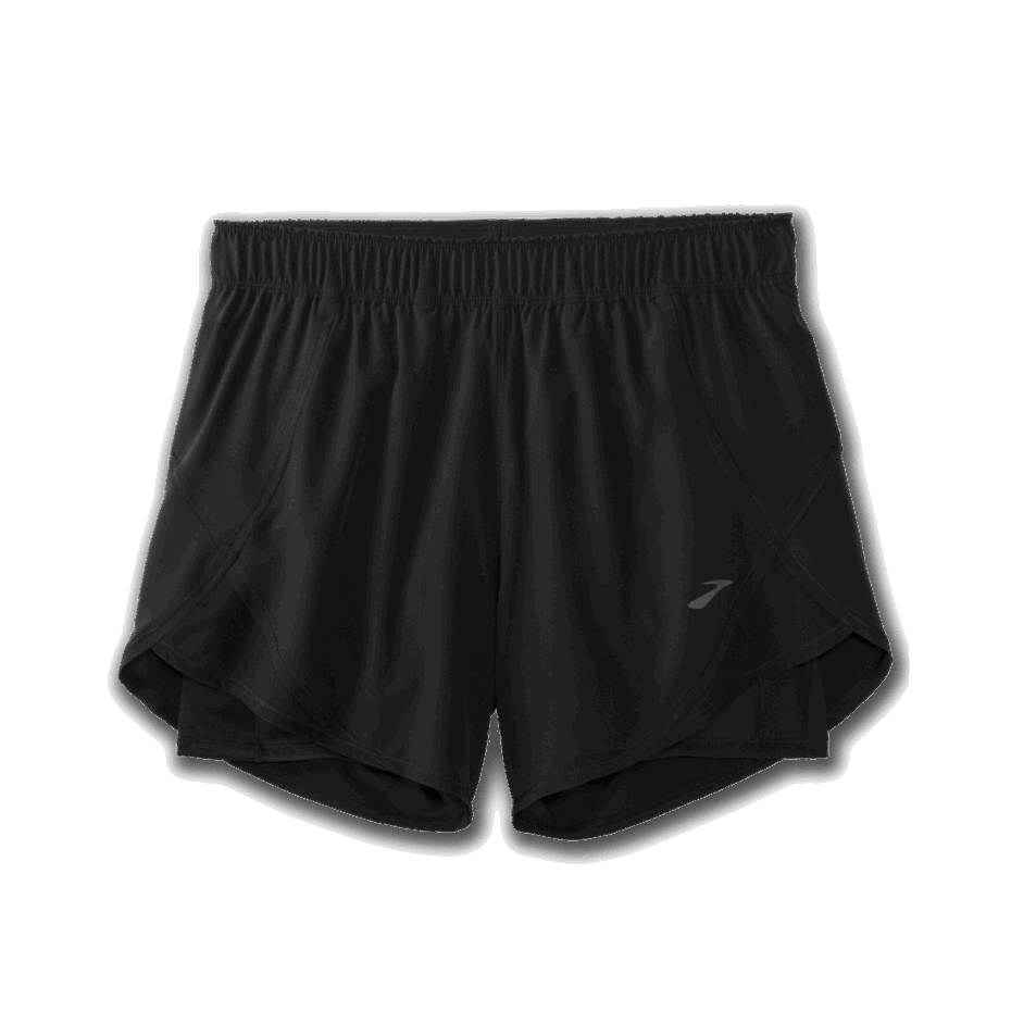 Pantalón Corto Brooks Chaser 5'' 2 En 1 Negro