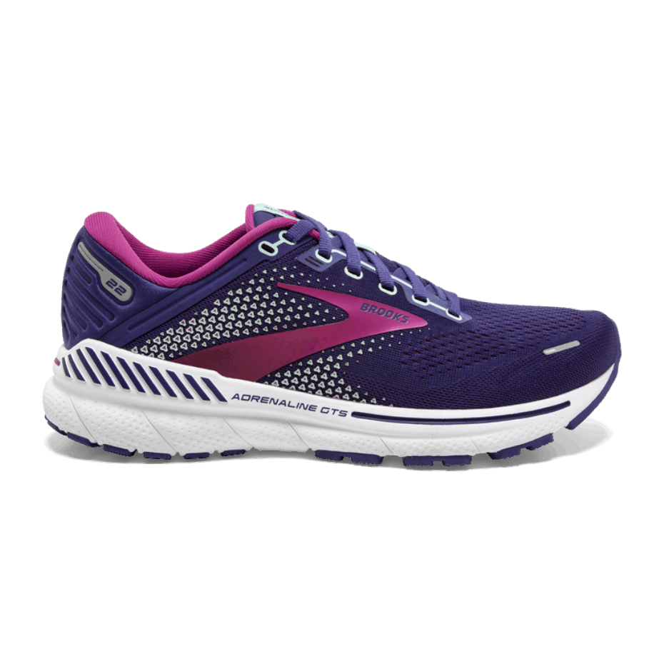 Zapatillas Brooks Adrenaline Gts 22 Azul Marino-yuca-rosa
