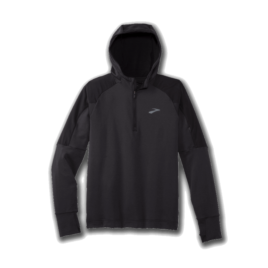 Sudadera Con Capucha Térmica Brooks Notch Negra