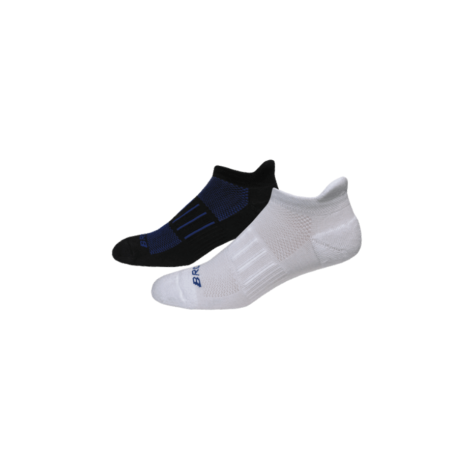 Pack De 2 Brooks Ghost Midweight Blanco-azul Negro-azul