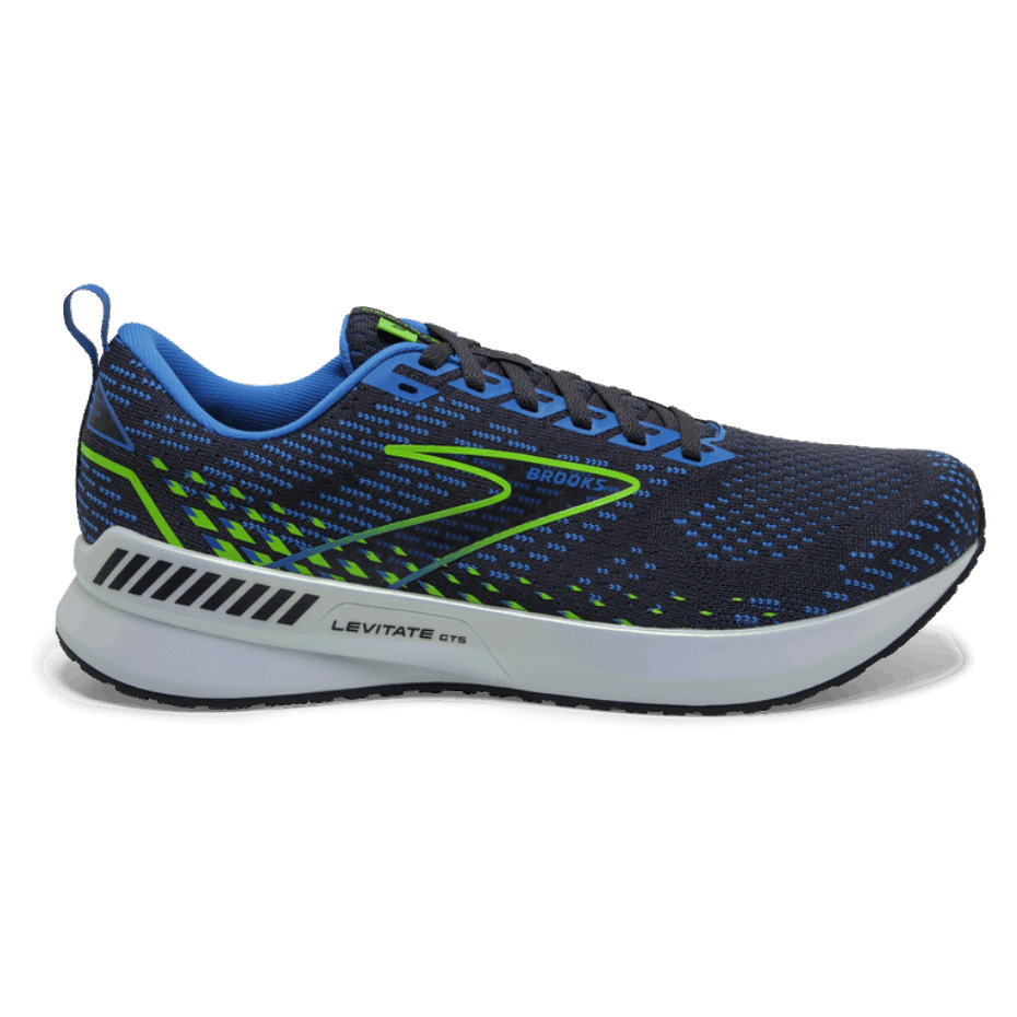 Brooks Levitar Gts 5 India Tinta-azul-verde Gecko