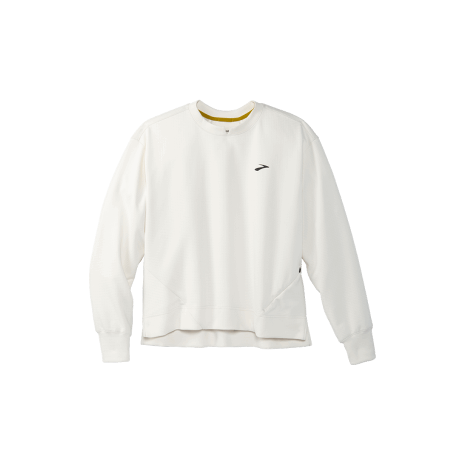 Sudadera Brooks Run Within Gris Pardo Claro