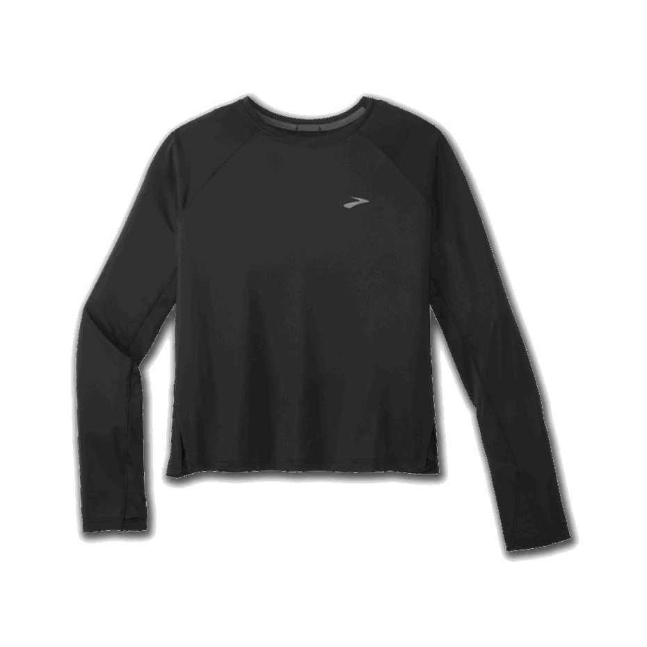 Camiseta Brooks Sprint Free Manga Larga Negra