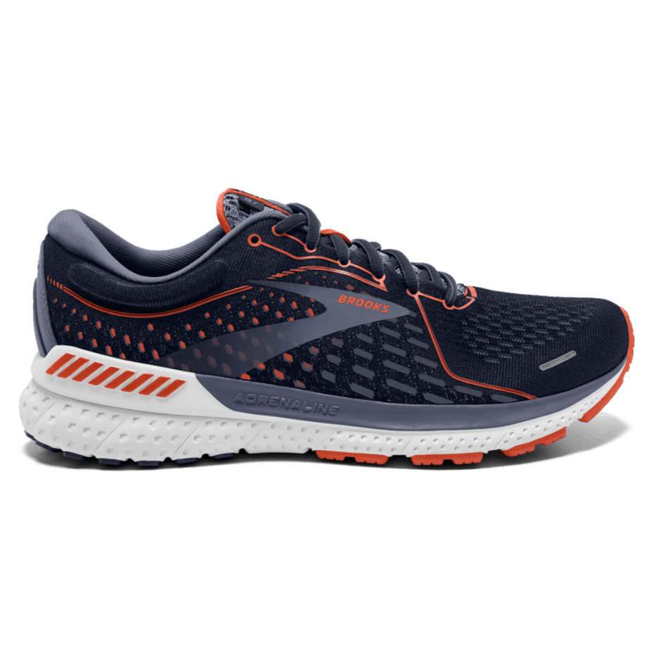 Brooks Adrenaline Gts 21 Azul Marino-rojo-gris Arcilla