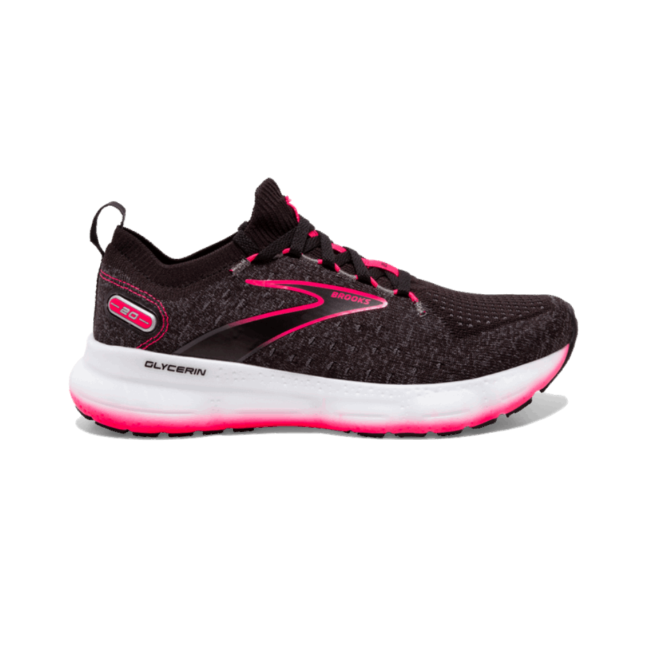 Brooks Glicerina StealthFit 20 Black-Blackened Pearl-diva Pink