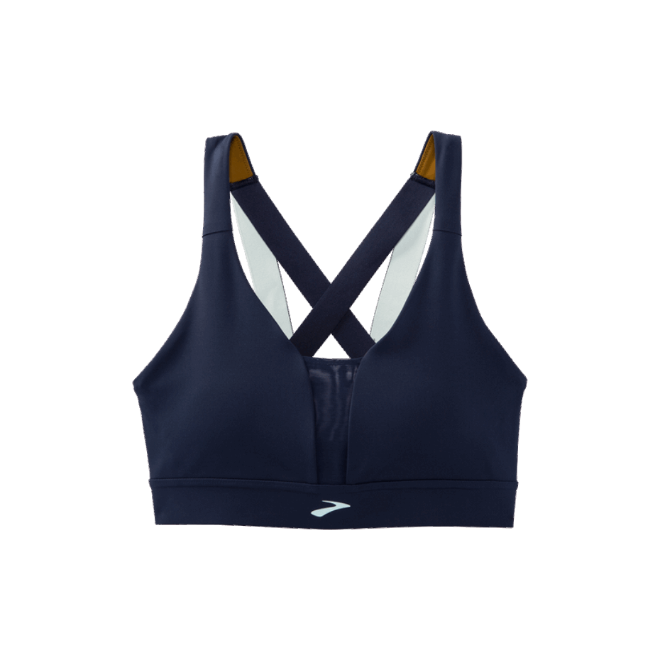 Sujetador Brooks Drive Plunge Run Azul Marino-azul Hielo-oliva Quemada