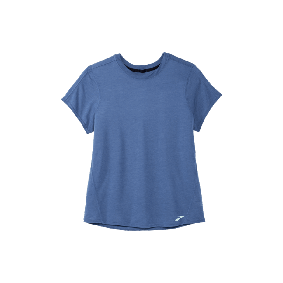 Distancia De Arroyos Manga Corta Ceniza Azul Jaspeado