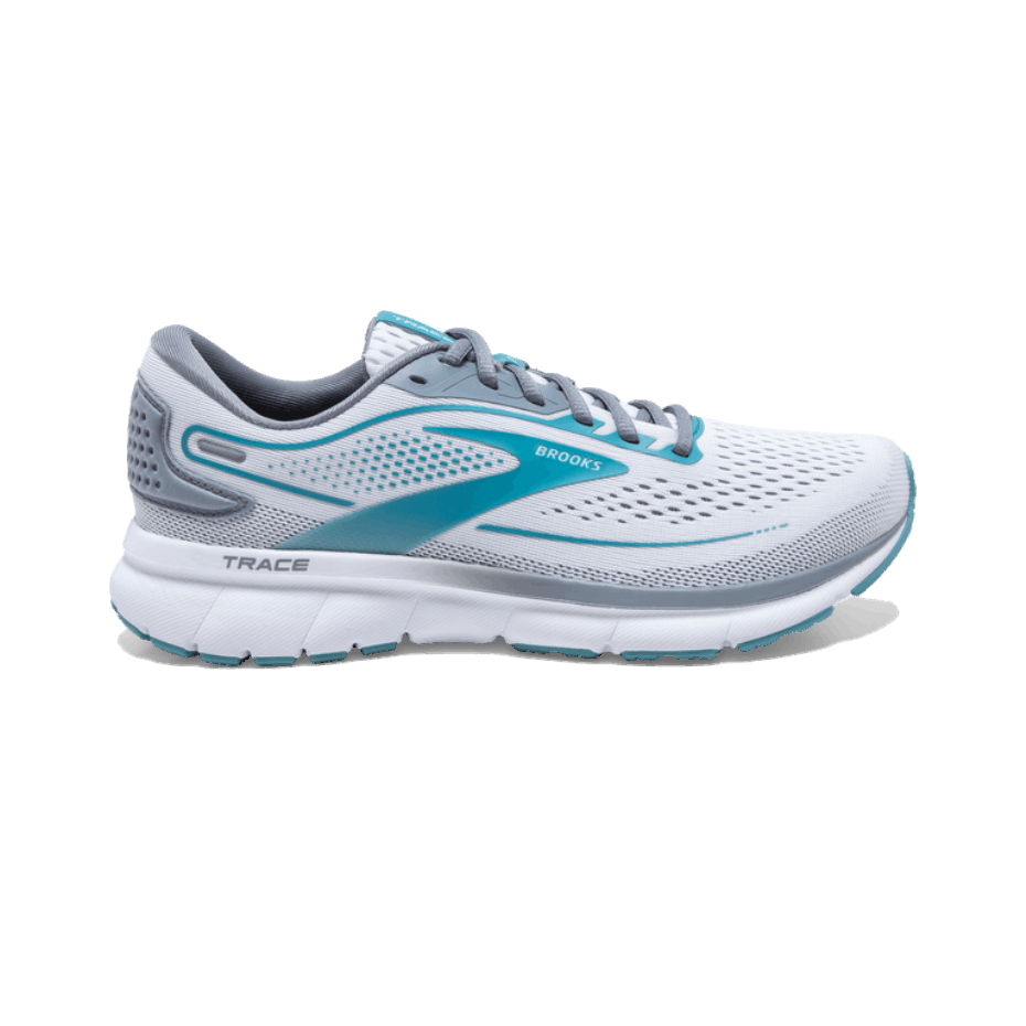 Brooks Trace 2 Blanco-gris-porcelana