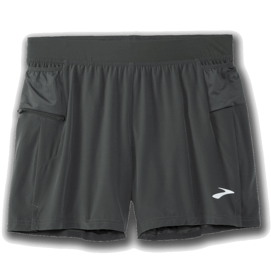 Brooks Sherpa 5'' 2 En 1 Corto Oyster Oscuro